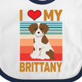 thumbnail image 4 of Inktastic Brittany Spaniel Dog Boys or Girls Baby Bib, 4 of 4