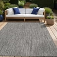 thumbnail image 4 of Beverly Rug Indoor/Outdoor Area Rugs, Waterproof Patio Porch Garden Carpet, Silver Gray, 10'x14', 4 of 8