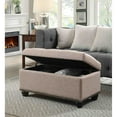 thumbnail image 3 of Convenience Concepts Designs4Comfort 7th Avenue Storage Ottoman in Tan Fabric, 3 of 5