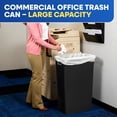 thumbnail image 5 of Plastic Prince 23 Gallon Slim Trash Can Kitchen, Commercial Tall Trash Bin Narrow, Rectangular Slim Jim Skinny Garbage Can for Home Garage Cabinet Restaurant, Black, 5 of 9