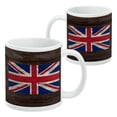 thumbnail image 2 of Rustic Distressed United Kingdom British Flag White Mug, 2 of 4