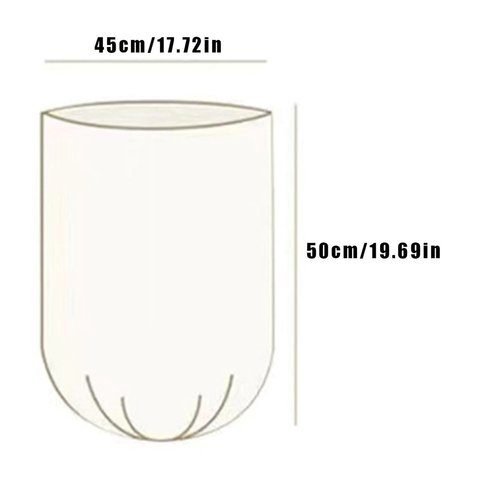 5 Gallon 200 pcs Small Clear Trash Bags Strong 5 Gallon Garbage Bags Bathroom Trash Can Bin Liners Unscented Kitchen Waste Basket Liner
