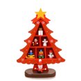 thumbnail image 2 of Matsuzay de decoración de árbol de Navidad adorno de muñeca escritorio centro de decoración Metal artesanía granja decorativa Kits de decoración para fiestas Rojo S Matsuzay HA009214-03B, 2 of 6