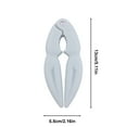 thumbnail image 3 of LiUMX Stainless Steel Crab Claw Sheller & Nut Cookies Tongs | 13.2cm Kitchen Gadget for Lobster, Walnuts | Dishwasher Safe | Portable Shells Opener Tool for Home & Restaurants, 3 of 5