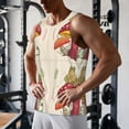 thumbnail image 5 of Cauagu Frog Sitting On Mushroom Print Men's Sleeveless Muscle Shirts,Tank Tops Quick Dry Workout Tank Top Gym Muscle Tee Fitness Bodybuilding T Shirt for Men-X-Large, 5 of 7
