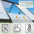 thumbnail image 2 of 6 x 4 FT Polycarbonate Greenhouse, Winter Greenhouse for Outdoors,Outdoor Greenhouse with Roof Air Vent, Heavy Duty Walk-in Aluminum Green House for Outside Garden Backyard, 2 of 7