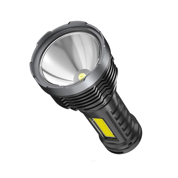 Yuarrent Potente linterna LED 1000lm Super brillante LED antorcha luz USB recargable vida impermeable al aire libre linterna portátil con 4 modos de luz Iluminación novedosa Yuarrent HA020565-00