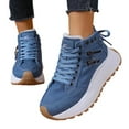 thumbnail image 5 of Women's Boots High Top Lined Thick Sole Height Enhancing Athletic Shoes for Casual Daily Wear, 5 of 9