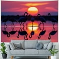 thumbnail image 4 of JRXY Flamingo Pattern Tapestry - High-Quality Short Plush Wall Hanging Painting, 4 of 6