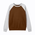 thumbnail image 3 of Enjoytime Women Sweatshirt Patchwork Long Sleeve Pullover Tops Fall Winter Fleece Casual Crew Neck Sweatshirts with Pockets, 3 of 4