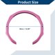 thumbnail image 4 of Cubierta de volante de cuero artificial PU Unique Bargains, protector de volante de coche ABS de 14.96" con textura de fibra de carbono rosa, 1 pieza, 4 of 6