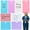 8pcs -Mix, variant on Erasable Badge Sticky Note, Reusable Silicone Badge Buddy, Ballpoint Pen Write & Alcohol Wipeable Notepad, Lightweight ID Card Badges Reel Notepad, Quick Report Note Pad for Nurses, Doctors