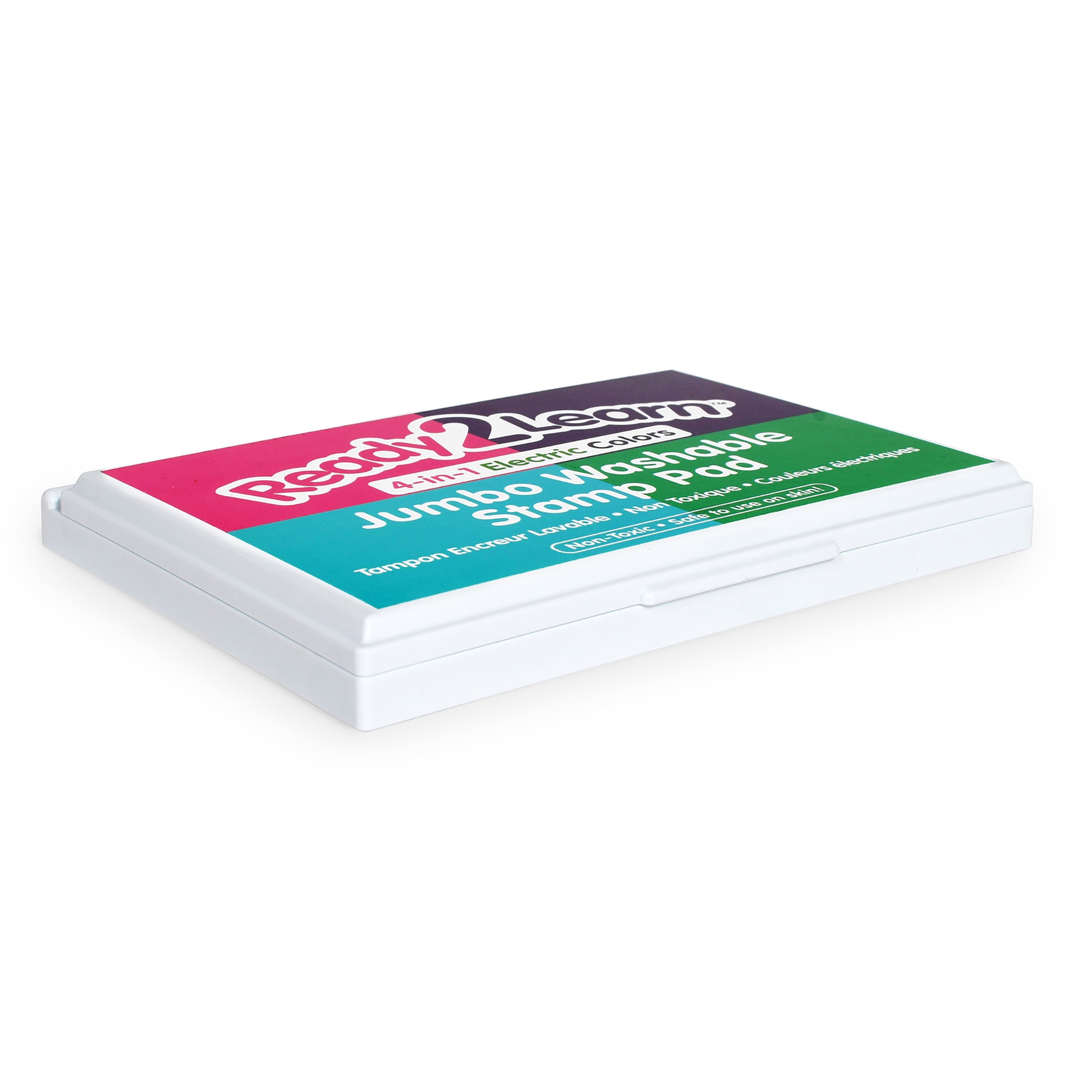 Center Enterprises Ready2Learn Jumbo Washable Stamp Pad 4-in-1 Electric Colors Pack of 2
