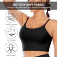 thumbnail image 7 of Women Padded Sports Bra Fitness Workout Running Shirts Yoga Tank Top Camisole Crop Top with Built in Bra, 7 of 7