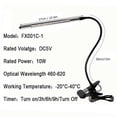 thumbnail image 3 of Lampes LED 10 W alimentées par USB, spectre complet, à clipser, pour culture de légumes et de fleurs d'intérieur, 3 of 4