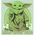 thumbnail image 2 of Girl's Star Wars: The Mandalorian Grogu St. Patrick's Day Little Green Cutie  Graphic Tee Mint X Small, 2 of 4