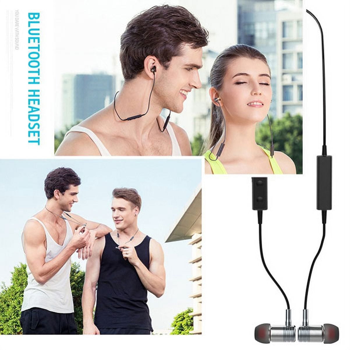 Compatible With OnePlus 7 Pro - Neck-band Hi-Fi Sports Headset Mic Wireless Earphones Headphones Earbuds K3N