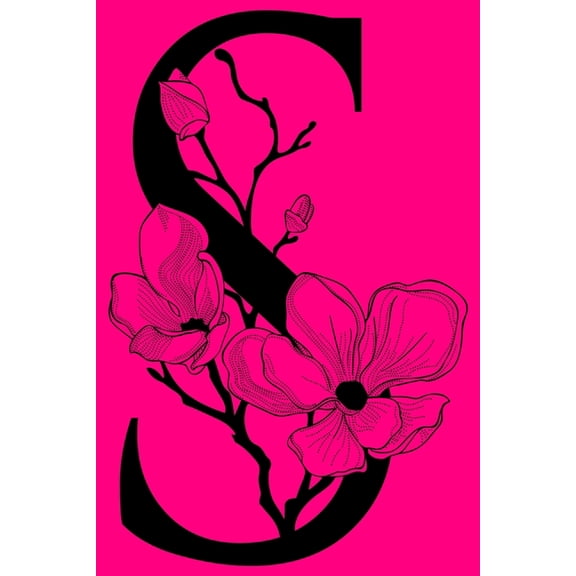 S: Monogram Initial Notebook: Customized Monogrammed Lined Gift Journal, (Paperback)
