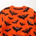 thumbnail image 4 of Emy Dola Unisex Girl Boys Sweatshirts Pumpkin Bat Halloween Tops Toddler Kids Pullover Long Sleev Cotton Graphic Top Sweater Shirts for 2-7T, 4 of 8