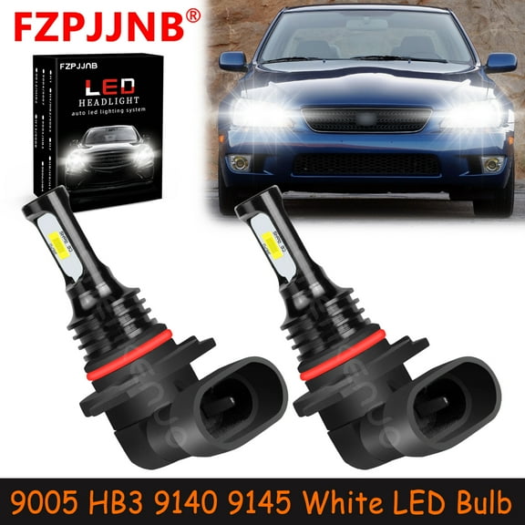 FZPJJNB for Lexus Is300 2001-2005 White Led Headlights Bulb High Beam,9005 HB3,HKB,C12