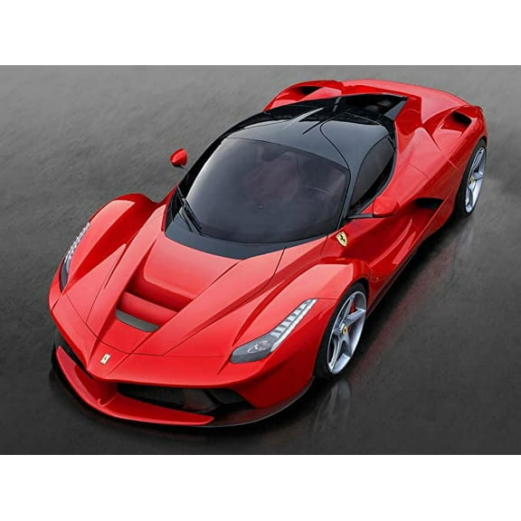 Iconic Arts Laminated 32x24 Poster: Ferrari laferrari Supercar