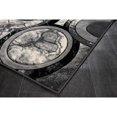 thumbnail image 3 of MDA Rug Imports Rhodes Collection Abstract Rounds Area Rug 6'9'' x 9'6'' - Anthracite Gray, 3 of 5