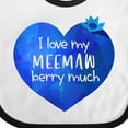 thumbnail image 4 of Inktastic I Love My Meemaw Berry Much Boys or Girls Baby Bib, 4 of 4