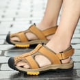 thumbnail image 6 of Mens Hiking Sandals Summer Outdoor Beach Shoes Lightweight Closed Toe Water Shoes Non-slip Water Sports Yellow 10 US, 6 of 7