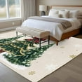 thumbnail image 4 of 6x9 Area Rugs for Living Room, Christmas Tree Non Slip Area Rugs for Kitchen Bedroom Entryway, Xmas Ball Winter Farmhouse Snowflake Washable Carpet Runner Rug Floor Mats for Bedroom Home Decor, 4 of 9