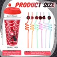 thumbnail image 2 of Vasos para regalos Maxcheck Spider de Party Favors con tapas y pajitas, 36 unidades, 2 of 6
