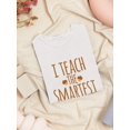 thumbnail image 3 of I Teach The Smartest  Turkeys Women White T-Shirt, Female Small, 3 of 4