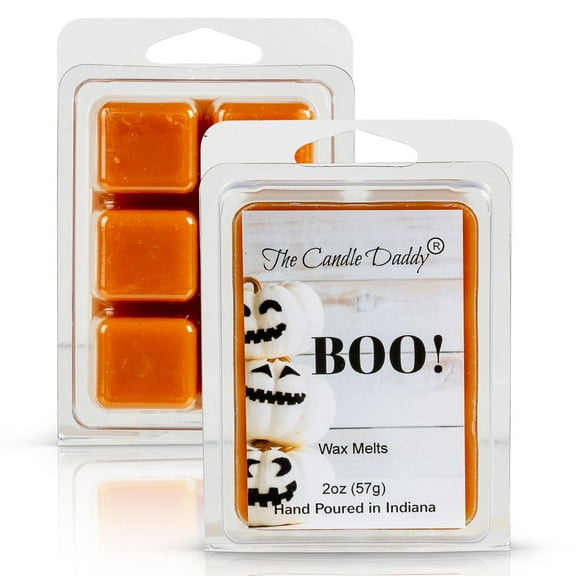 Boo! - Pumpkin Spice Scented Wax Melts - 1 Pack - 2 Ounces - 6 Cubes