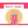 thumbnail image 2 of Nickelodeon Paw Patrol Pink Girls Character Printed Waterproof Easy-On Handles PVC Rain Boots - Size 10 Toddler, 2 of 7