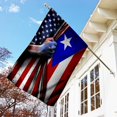 thumbnail image 2 of Flags-Puerto Rican American Flag DBX1694F, House Flag (29.5" x 39.5")-USA House Garden Flags Premium Polyester-Decorative Outdoor Flags, 2 of 5