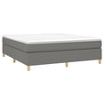 thumbnail image 1 of Estructura de Cama vidaXL Tapizada Plataforma Gris Oscuro California King, 1 of 9