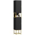 thumbnail image 1 of kleankin 67" Tall Bathroom Storage Cabinet, Freestanding Linen Tower, Black, 1 of 10