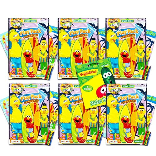 Download Sesame Street Elmo Ultimate Party Favors For Toddlers Kids Bundle 6 Sets With Stickers Coloring Books And Crayons Party Supplies Walmart Com Walmart Com