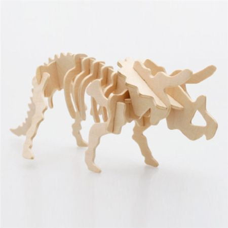 Triceratops Wooden Dinosaur Skeleton Model Kit