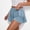 Light Blue, variant on Dolkfu High Waist 2026 Womens Shorts Athletic Stretch Dolphin Shorts Black Running Pleated Womens Shorts L