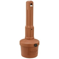 Global Industrial 1.5 Gallon Flame Resistant Upright Outdoor Ashtray, Terracotta