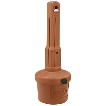 Global Industrial 1.5 Gallon Flame Resistant Upright Outdoor Ashtray, Terracotta