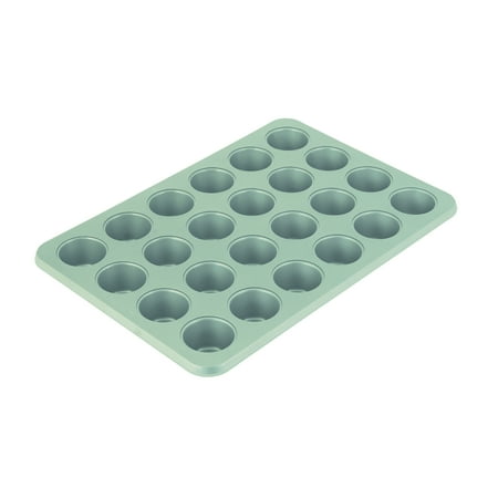 KitchenAid 24-Cup Aluminized Steel Nonstick Mini Cupcake Pan and Muffin Tin, Pistachio Green