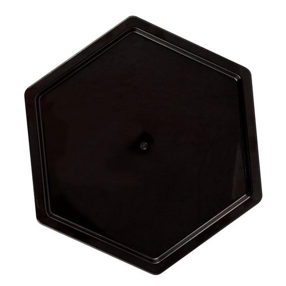 Hexagonal Decorative Serving Tray - Black, Multipurpose Party & Buffet Dish
