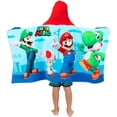 thumbnail image 3 of Toalla con capucha Super Mario Soft Cotton Terry para niños de 3 a 7 años, 3 of 7