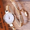 thumbnail image 5 of Mode de Luxe Strass Bracelet Femmes Top Quartz Casual Montre Beige, 5 of 5