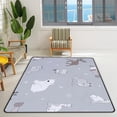 thumbnail image 2 of FREEAM Soft Foam Nursery Area Rugs Doodle Cartoon Animals Non Slip Play Mats for Kids Boys Girls Playing Room Living Room80x58 inch, 2 of 6