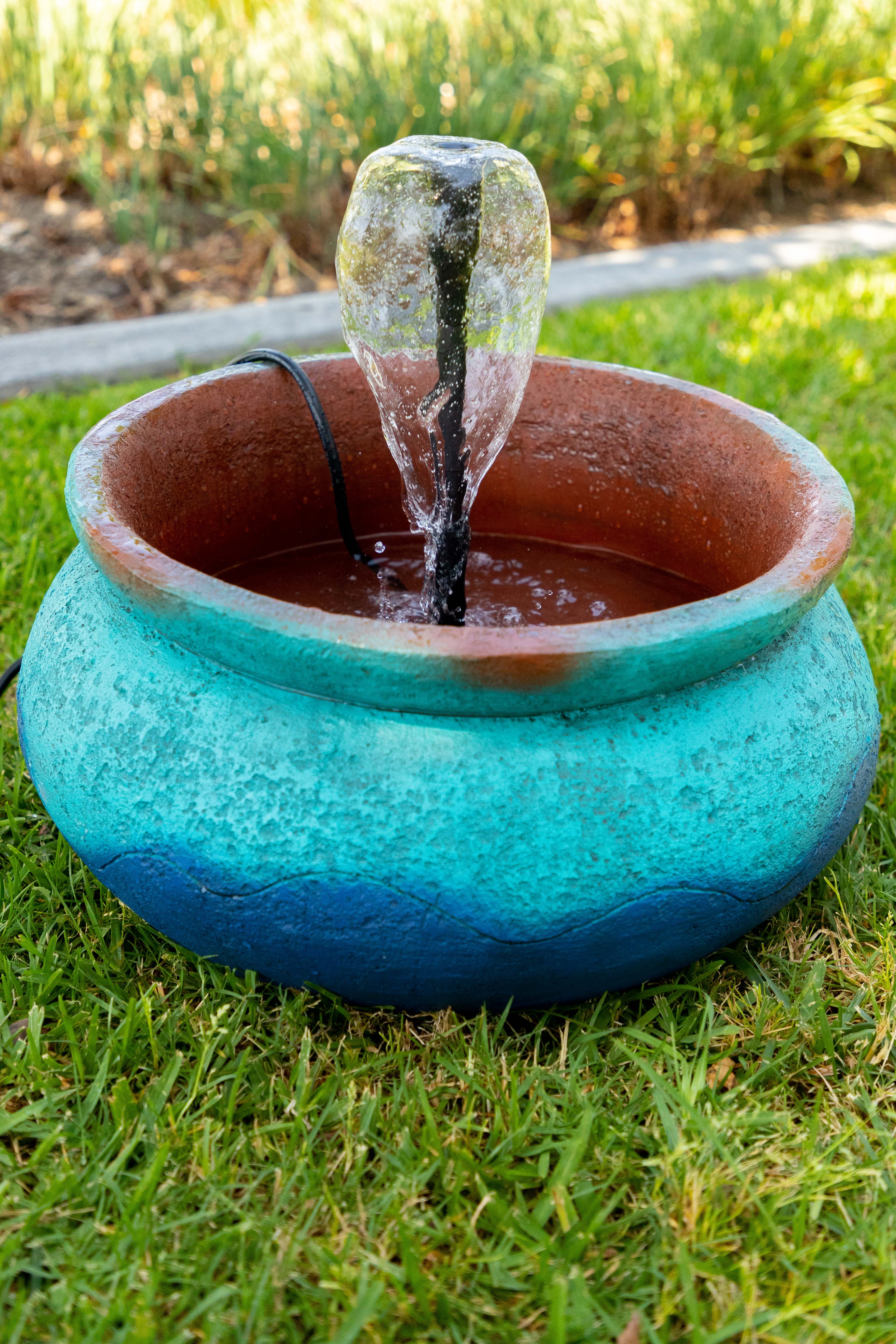 Alpine Corporation LIZ156 Alpine Bowl Garden Fountain 9 Inch Tall Floor, 19" W x... by Alpine
