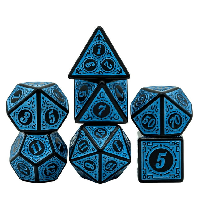 Décor Printanier Ensemble de dés Dnd dés Polyédriques D&D (7 Pcs) avec Sac en Cuir pour Jeux de Rôle dés Rpgs