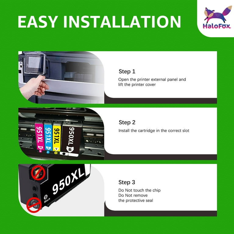 Multipack Tesco Kit 4 Cartucce D'inchiostro Compatibili HP 950XL/951XL - Per Stampanti Officejet Pro 8600/8610/8620 Cartucce Con Chip Reset - Foto 4