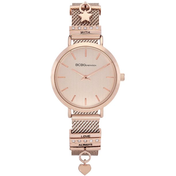 bgeneration Women S bgeneration Rose Gold Charm Bracelet Mesh Band bg Watch Gn Walmart Com Walmart Com bgeneration Women S bgeneration Rose Gold Charm Bracelet Mesh Band bg Watch Gn Walmart Com Walmart Com